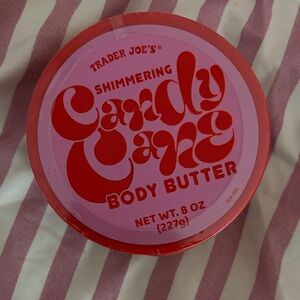 Trader Joe’s Shimmering Candy Cane Body Butter - Red & Pink